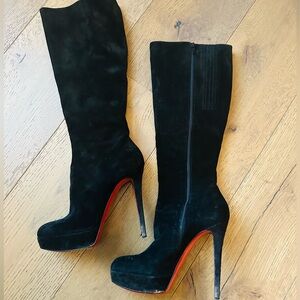 Christian Louboutin-BIANCA BOTTA 140  size 42 blck suede